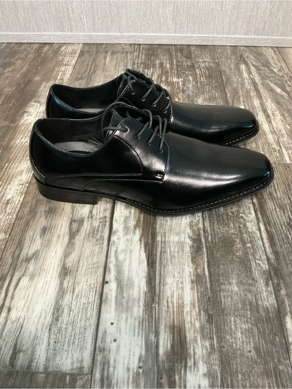 Stacy Adams Black Patent Leather Derby Shoe Size 12